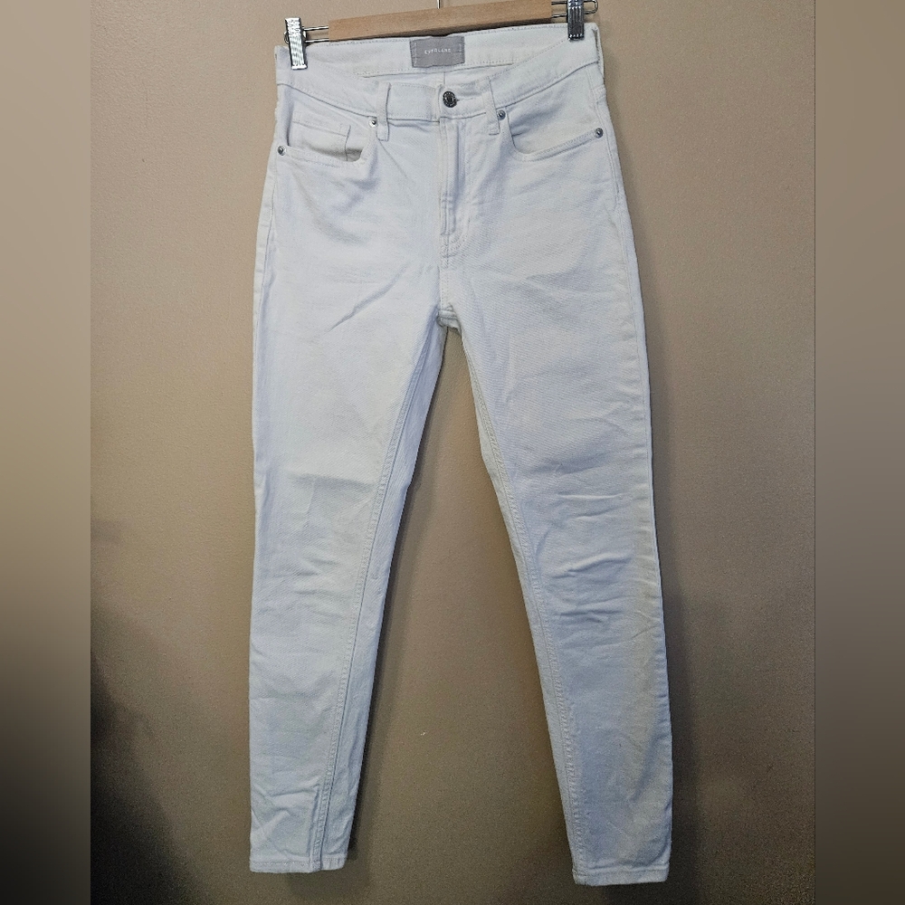 Everlane Women's Size 27 Regular White Denim Jeans Skinny Leg